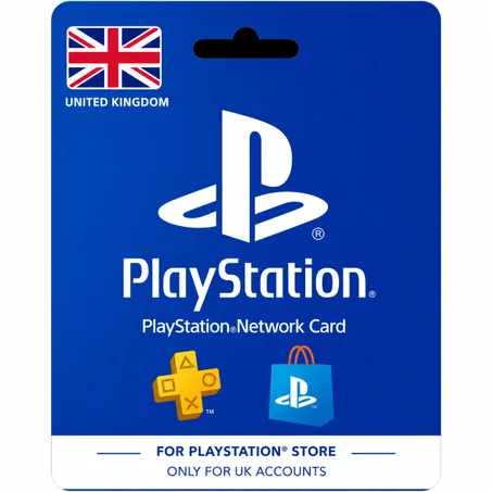 An official PlayStation Network gift card for the UK region